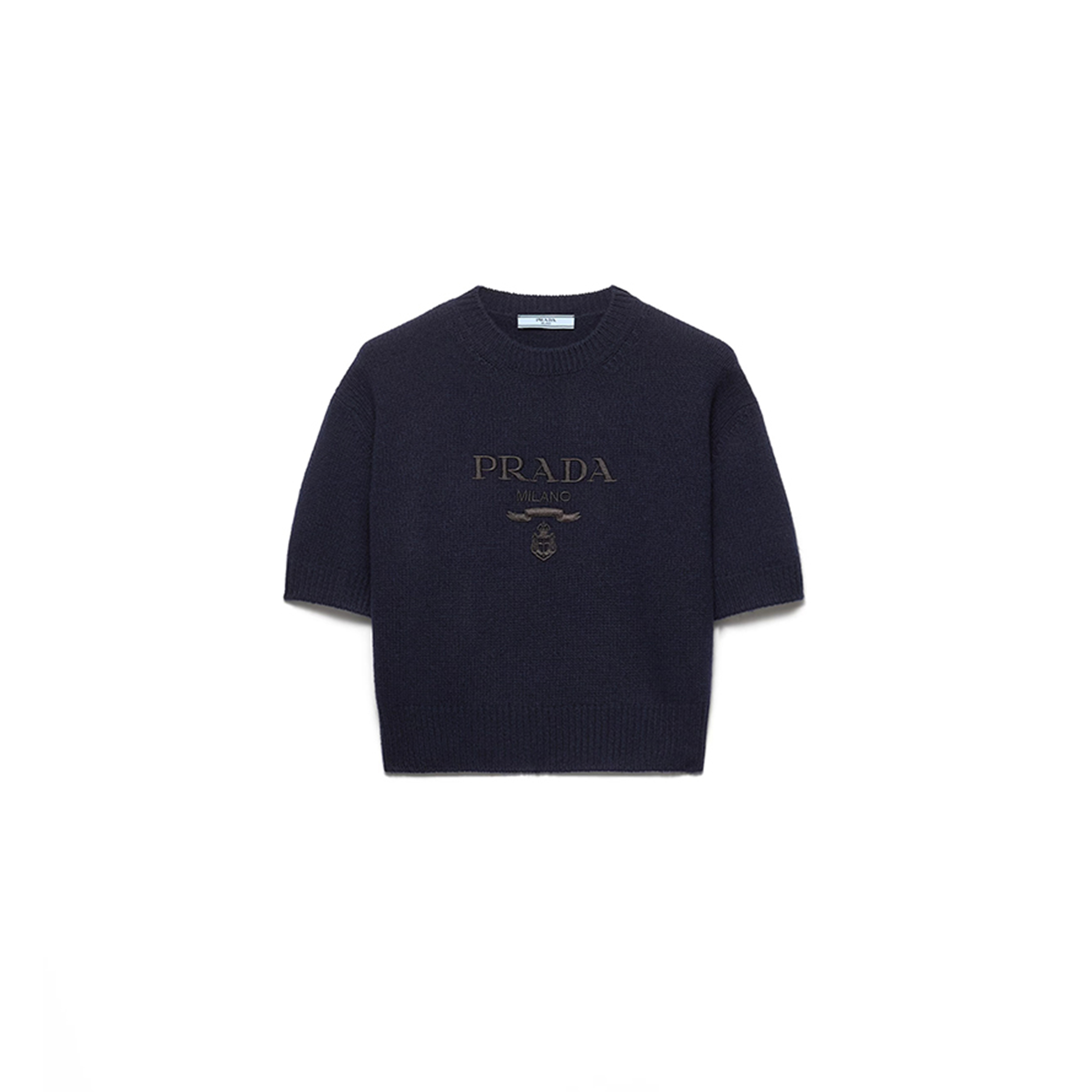 PRADA WOOL AND CASHMERE CREW-NECK SWEATER P24Z1U